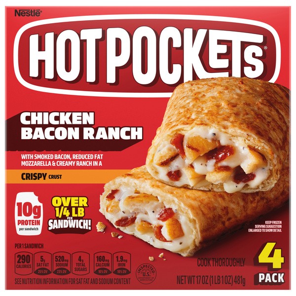 Hot Pockets Chicken Bacon Ranch 4 Count