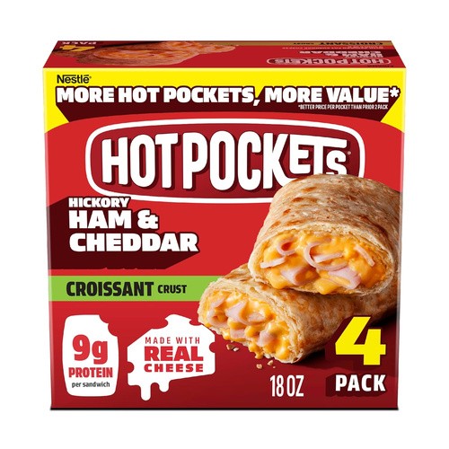 HOT POCKETS HAM CHEDDAR 4 COUNT