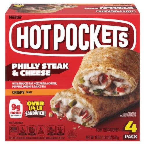HOT POCKETS PHILLY STEAK&CHEESE 4 COUNT