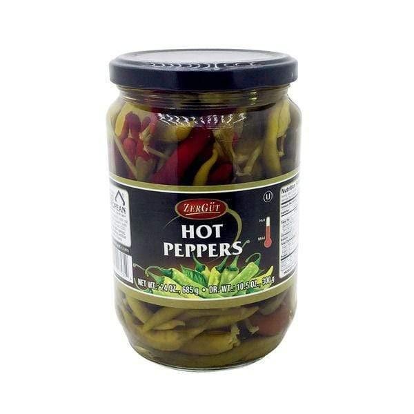 Zergut Hot Peppers 24 OZ