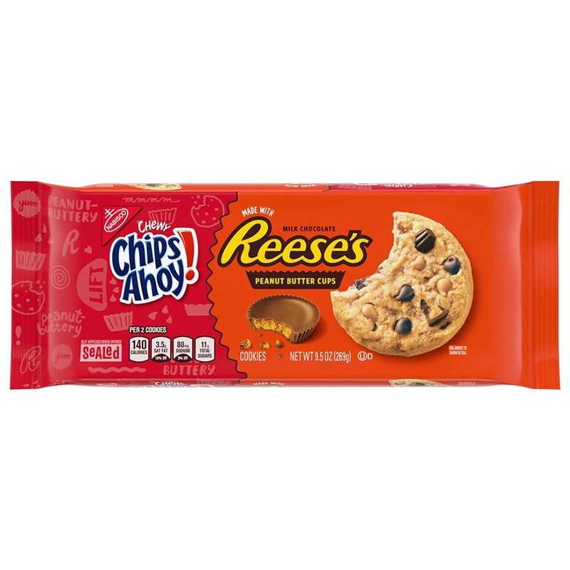 NABISCO CHIPS AHOY CHEWY MADE W REES 9.5 OZ