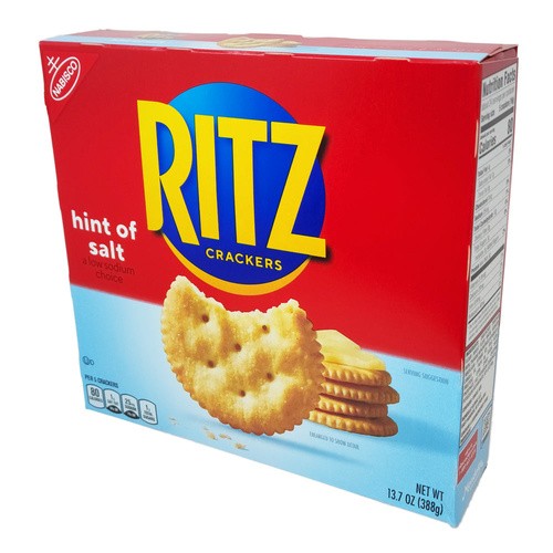 NABISCO RITZ CRACKERS HINT OF SALT 13.7 OZ