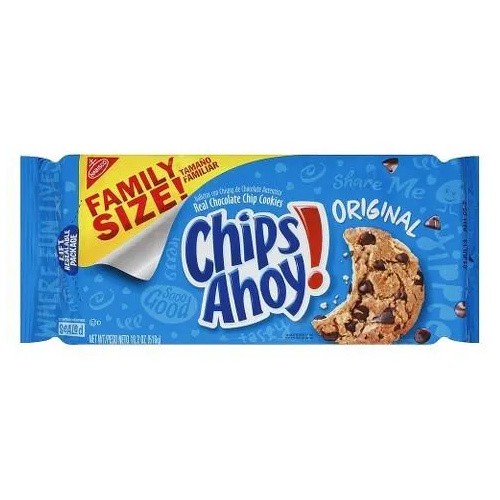 NABISCO CHIPS AHOY FAMILY SIZE ORGNL 18.2 OZ