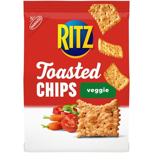 NABISCO RITZ TOASTED CHIPS VEGGIE        8.1 OZ