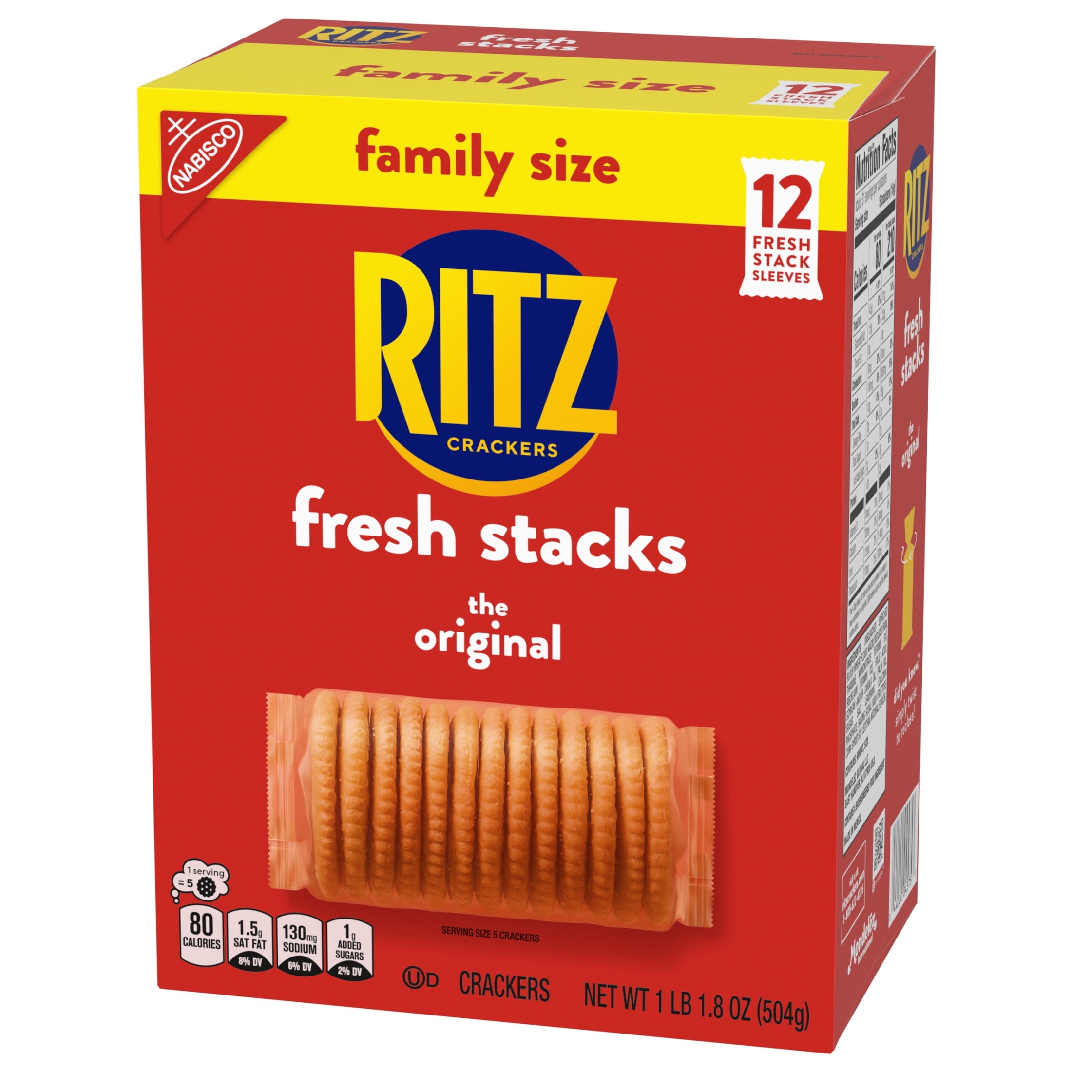 NABISCO RITZ CRACKERS FAMILY SIZE 20.5 OZ