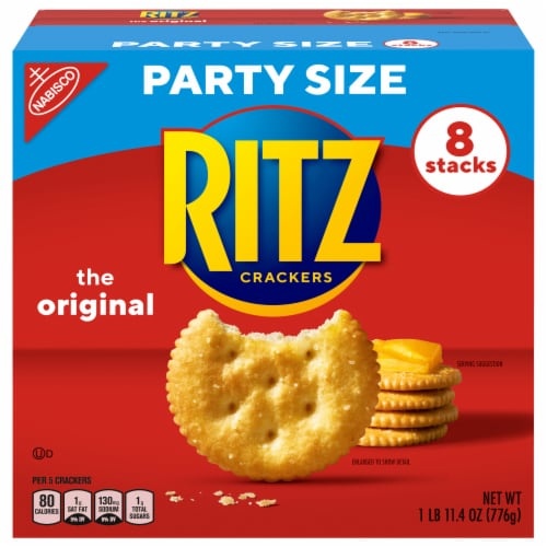 NABISCO RITZ CRACKERS PARTY SIZE 8CT     27.4 OZ