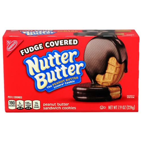 NABISCO NUTTER BUTTER FUDGE COVERED 7.9 OZ