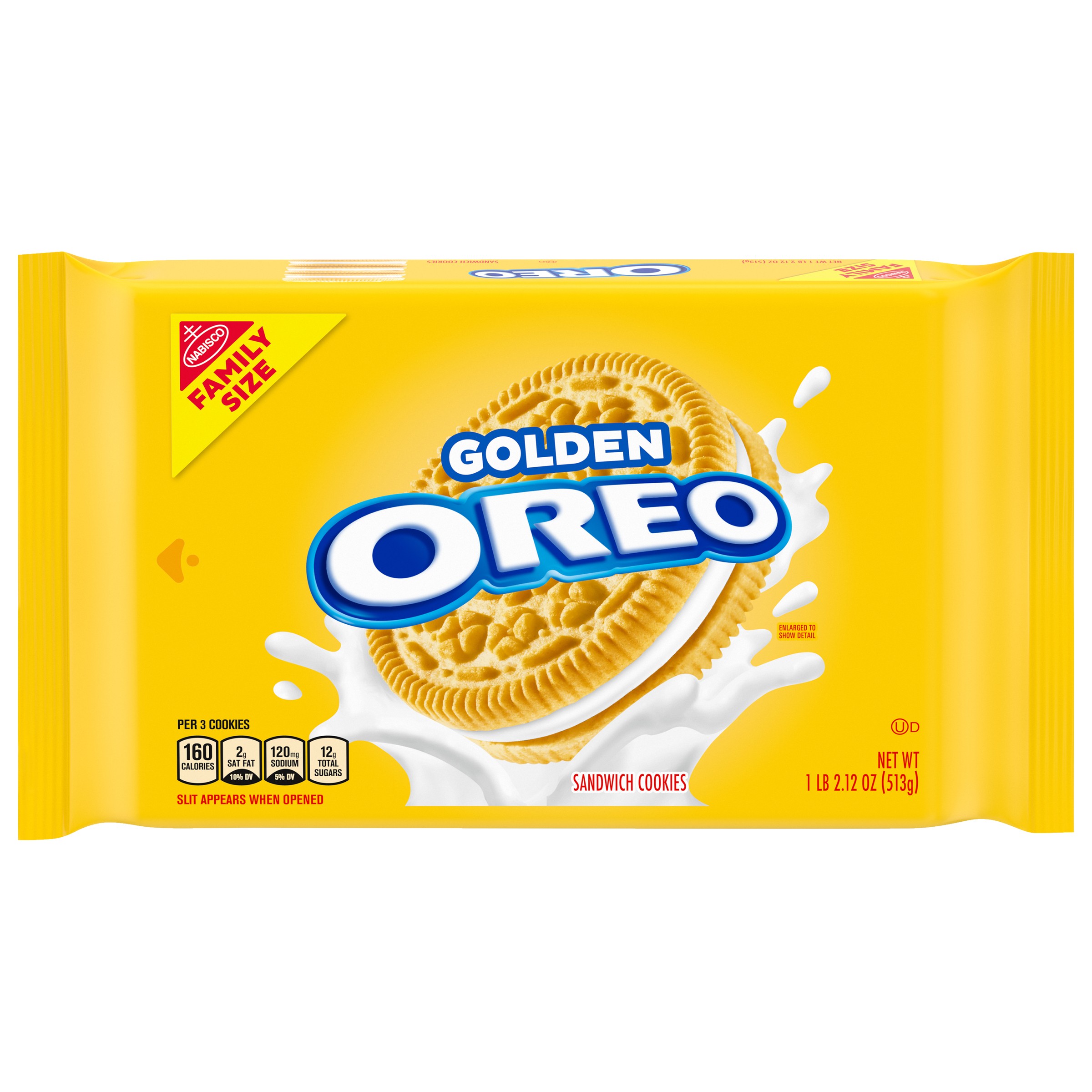 Nabisco Oreo Golden Cookies Family Size 18.12 Oz