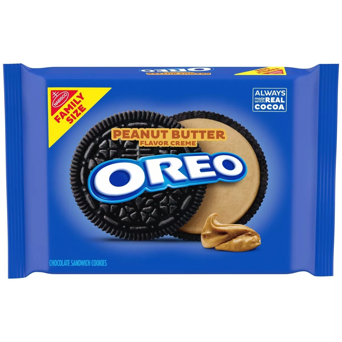 NABISCO OREO FAMILY SIZE PEANUT BTTR     17 OZ