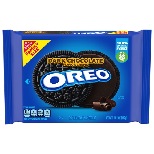 NABISCO OREO FAMILY SIZE DRK CHOC        1 OZ