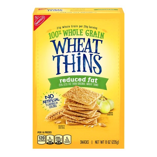 NABISCO WHEAT THINS REDUCED FAT 8 OZ