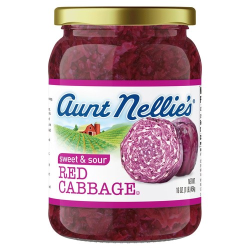 AUNT NELLIES SWEET SOUR RED CABBAGE 16 OZ