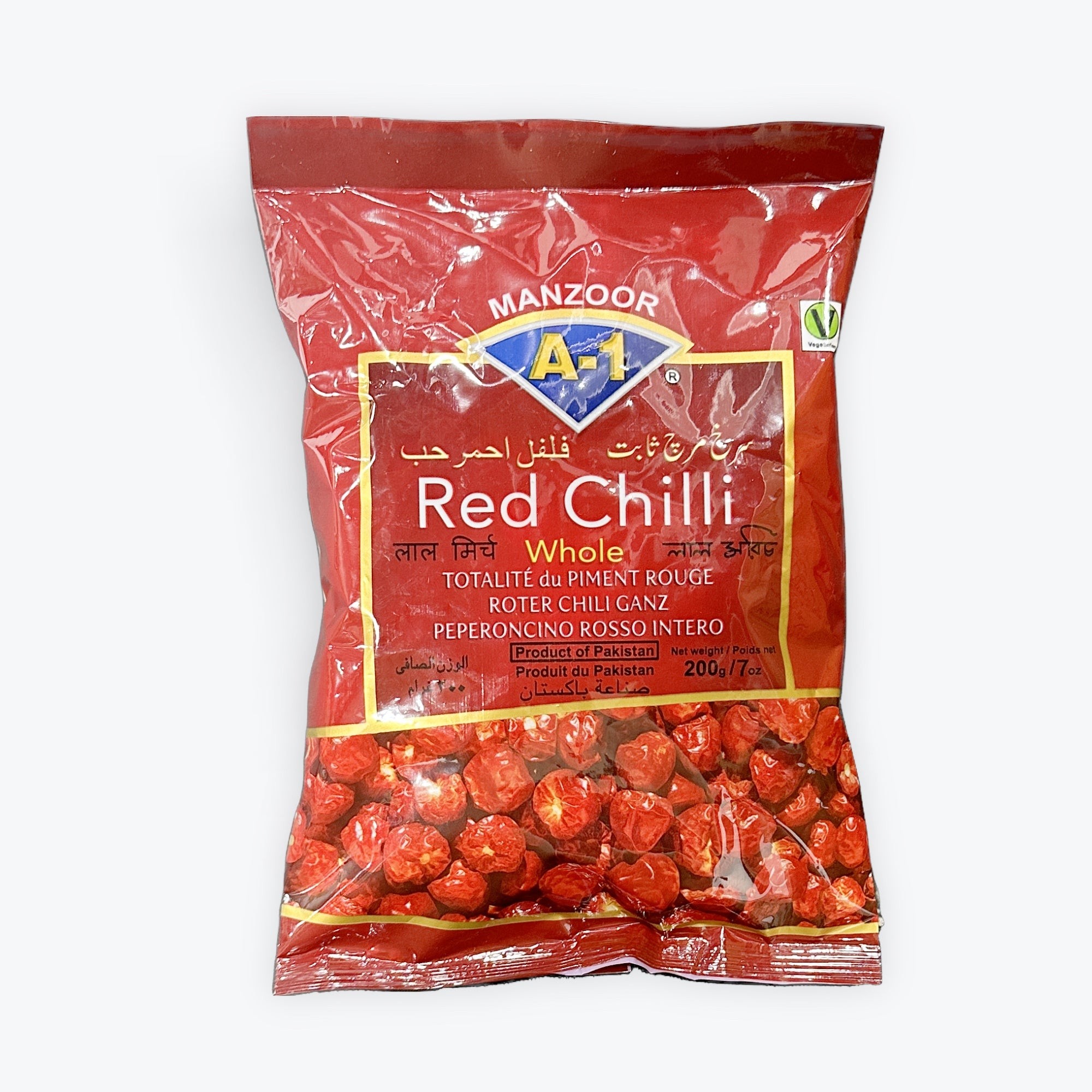 A1 Red Chilli Whole 200 GM