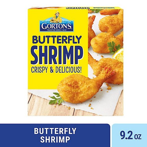 GORTONS SHRIMP BUTTERFLY BREADED 9.2 OZ