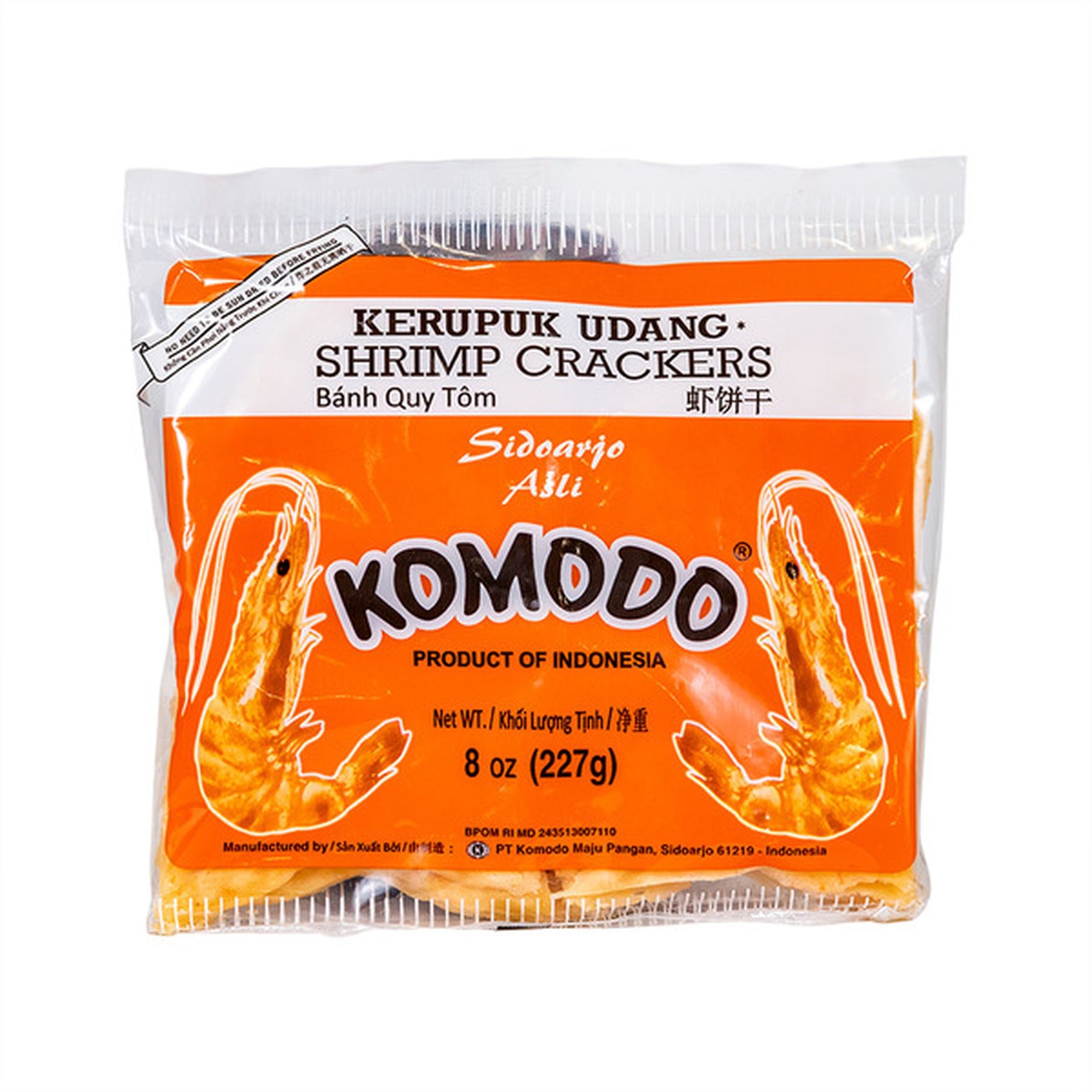 KOMODO SHRIMP CRACKERS 0.5 Lbs