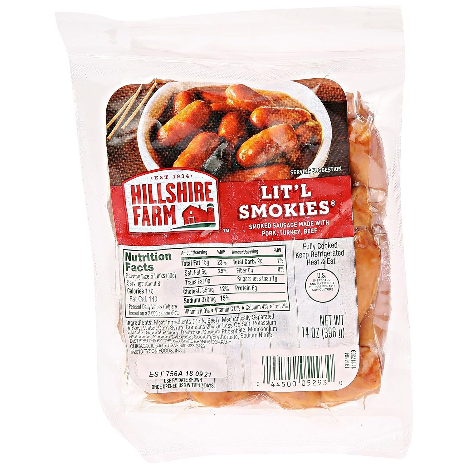 HILLSHIRE FARM LITTLE SMOKIES            14 OZ