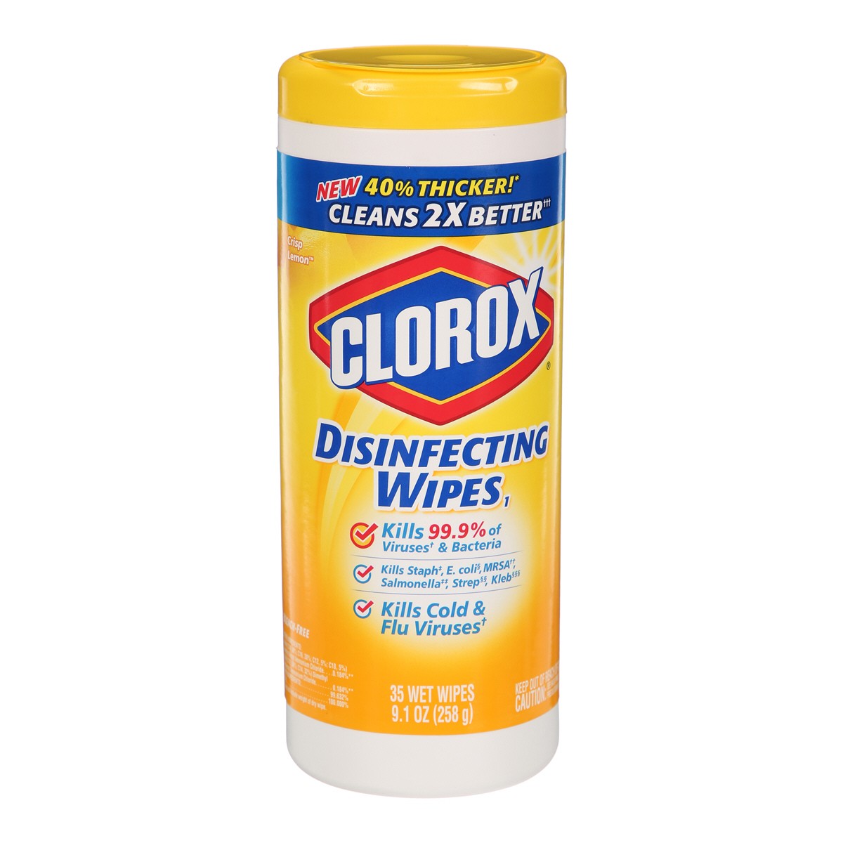 CloroxPro Disinfecting Wipes Lemon Scent 9.1 OZ