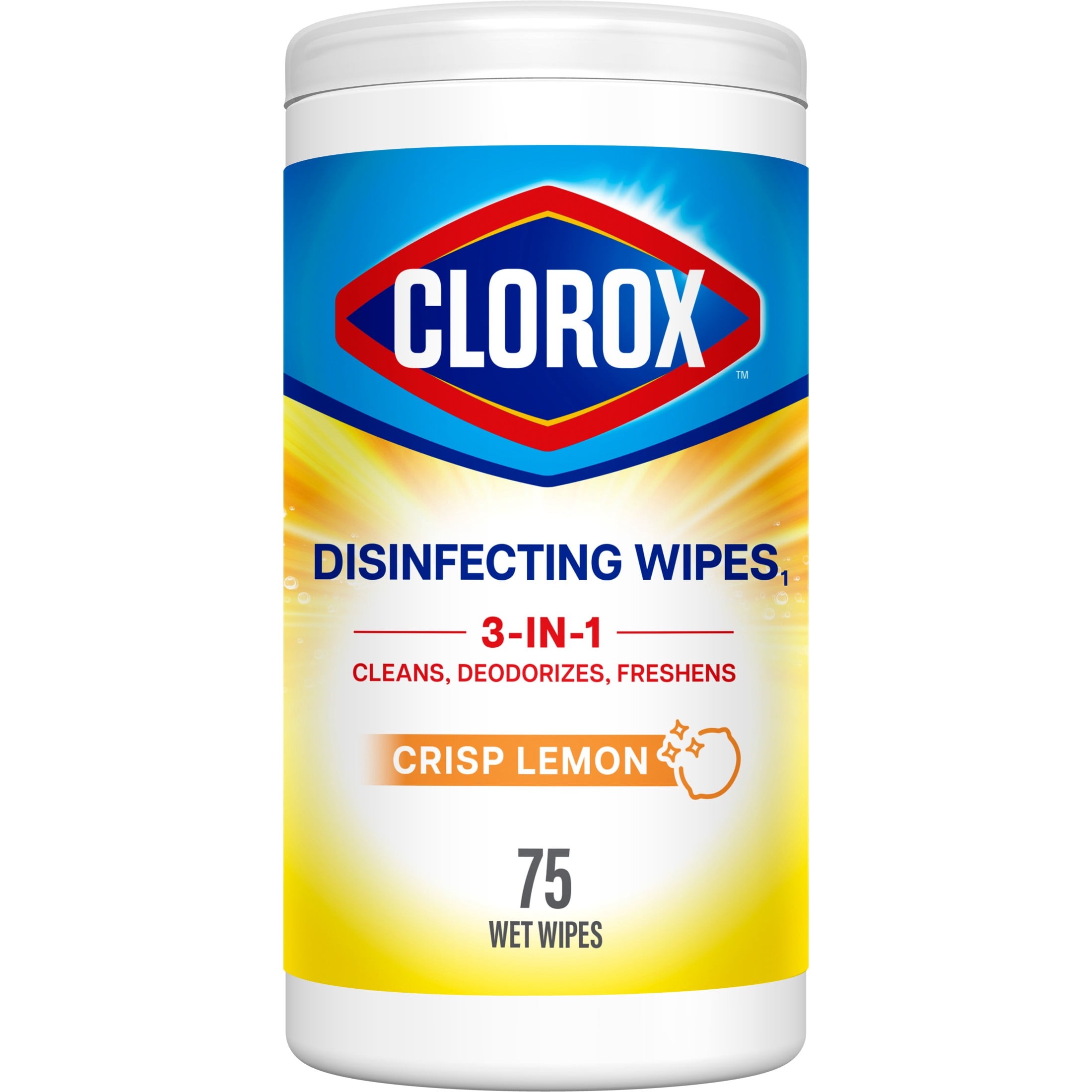Clorox Crisp Lemon 75 COUNT