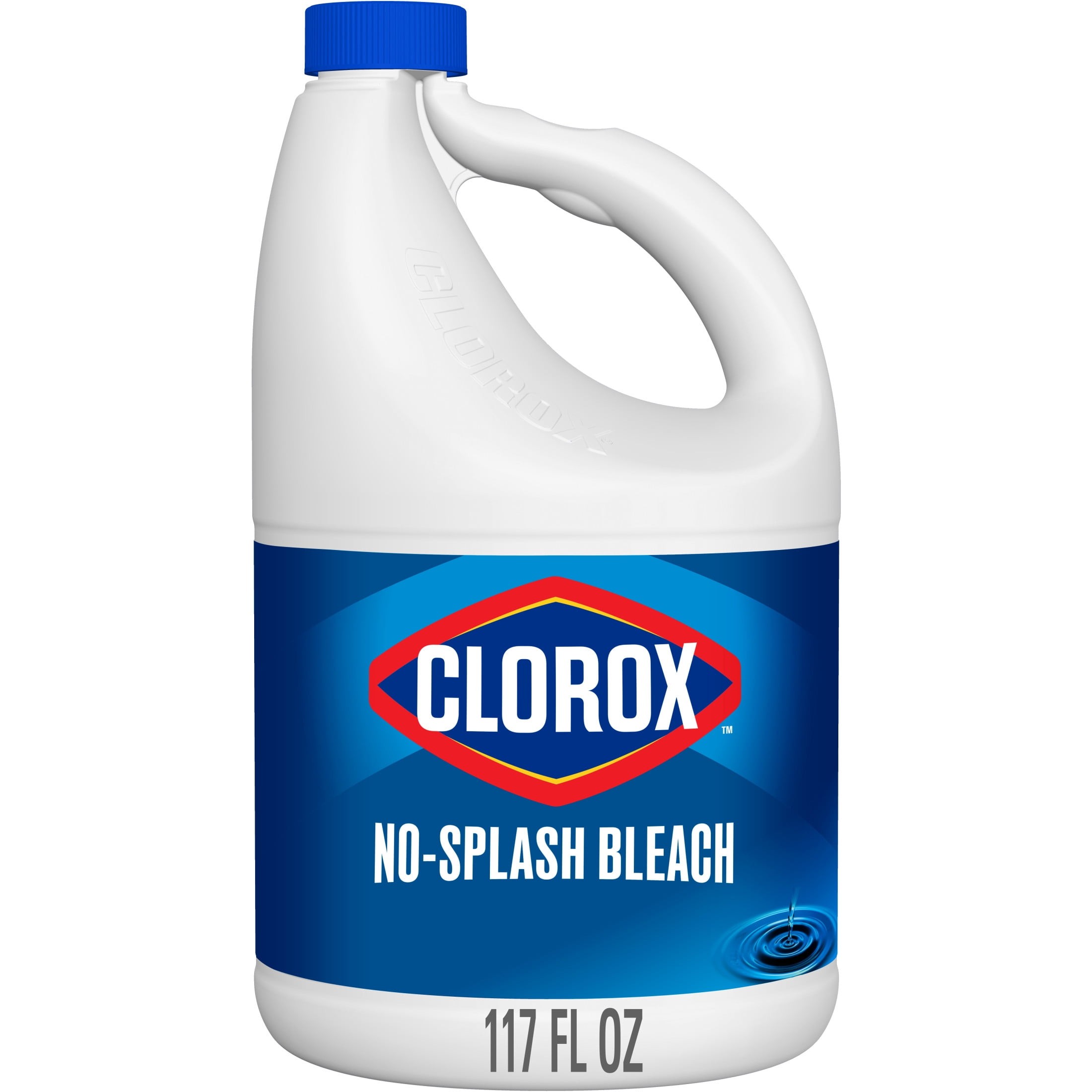 CLOROX LIQUID BLEACH SPALSH LESS 117 OZ