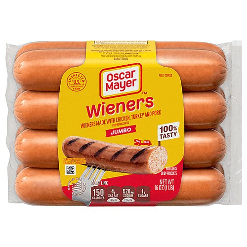 OSCAR MAYER JUMBO WIENERS 16 OZ