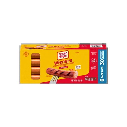 OSCAR MAYER CLASSIC WIENERS 30CT 3 LBS