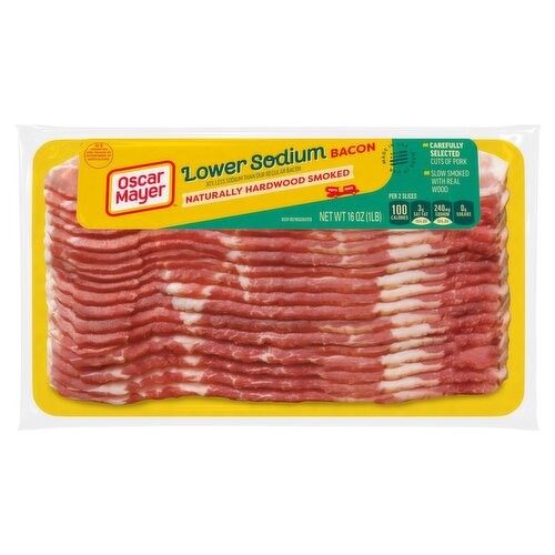 OSCAR MAYER LOW SODIUM BACON 16 OZ