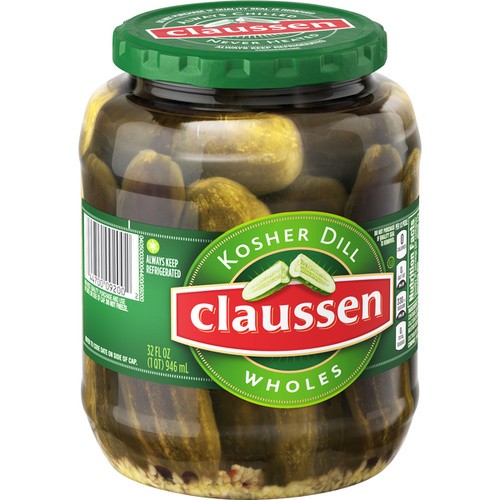 CLAUSSEN KOSHER DILL WHOLE 32 OZ