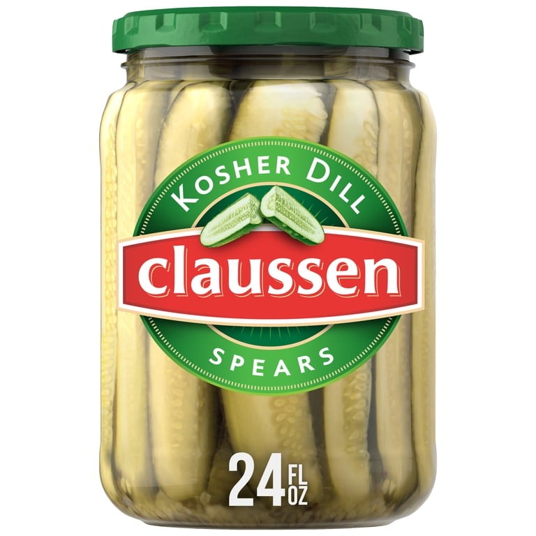 CLAUSSEN KOSHER DILL SPEARS 24 OZ