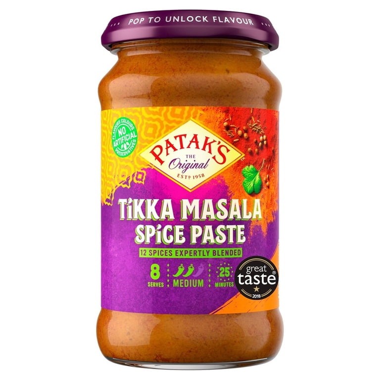 PATAKS TIKKA MASALA CURRY PASTE 10 OZ