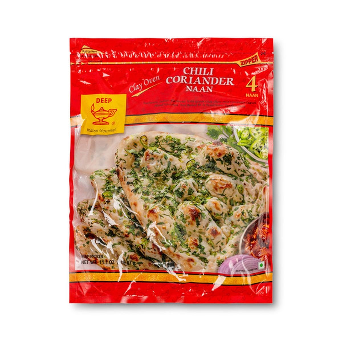 DEEP CHILI CORIANDER NAAN 11.1 OZ