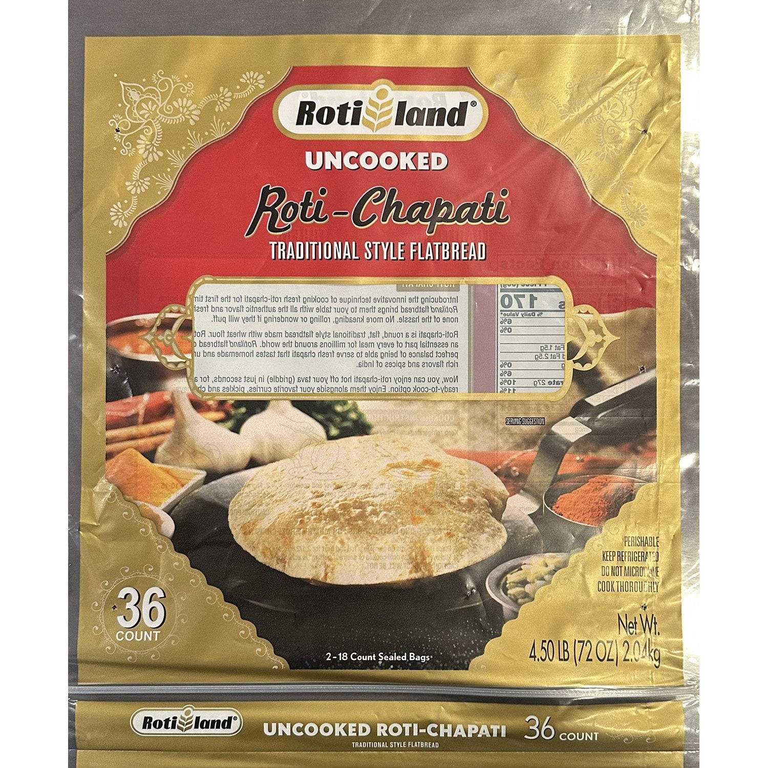 Roti Land Chapati 12 COUNT