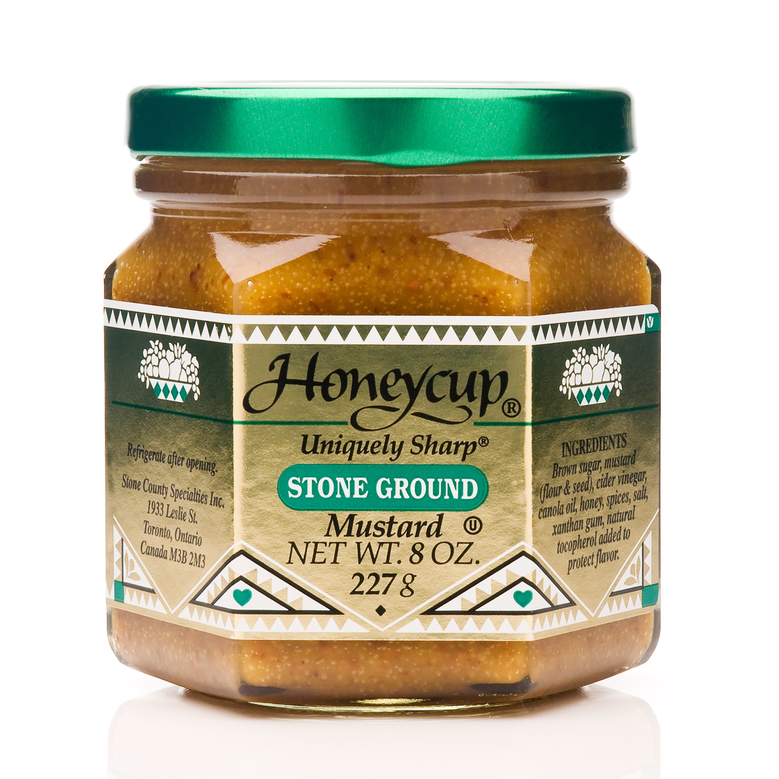 HONEY CUP UNIQUELY SHARP STONE GROUND MUSTARD 0.5 Lbs