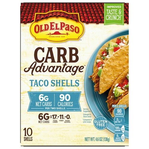 OLD EL PASO LOW CARB SHELLS              1 COUNT