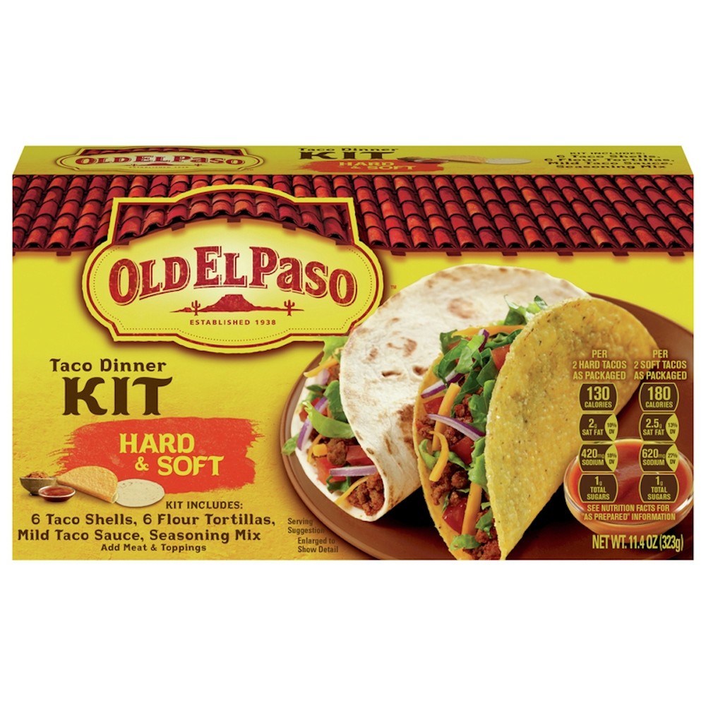 Old El Paso Hard Soft Taco Dinner Kit 11 OZ
