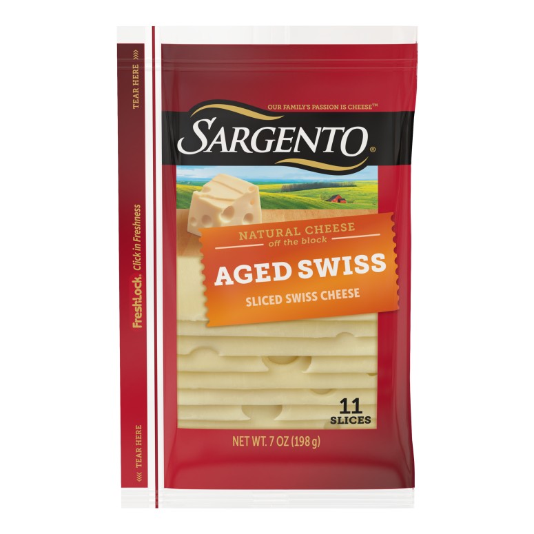 SARGENTO AGED SWISS SLICED 7 OZ