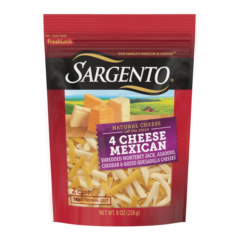 SARGENTO TRADITIONAL 4MEX SHREDDED 8 OZ