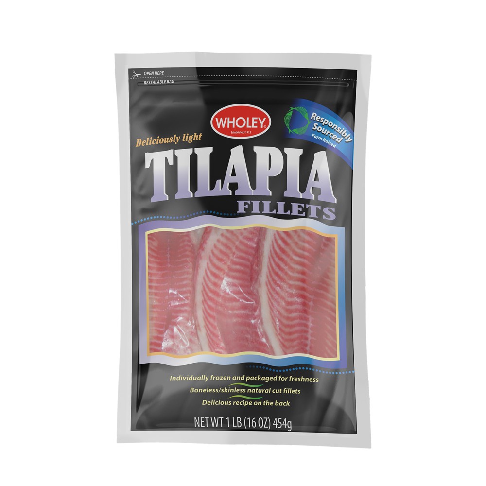 WHOLEY TILAPIA FILLET 1 LBS