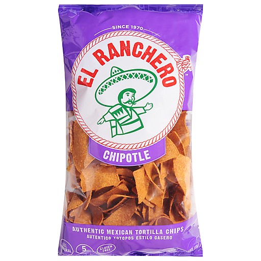 EL RANCHERO TORTILLA CHIPS CHIPOTLE      1 OZ