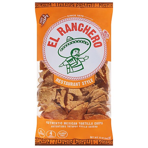 EL RANCHERO RESTAURANT STYLE CHIPS       12 OZ