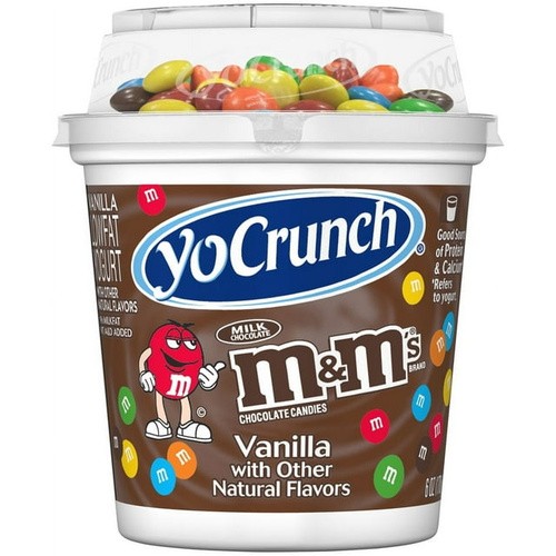 YOCRUNCH M&M VANILLA 6 OZ