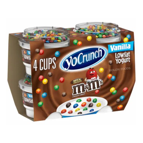 YO CRUNCH VANILLA M&M 4 Pk 16 OZ