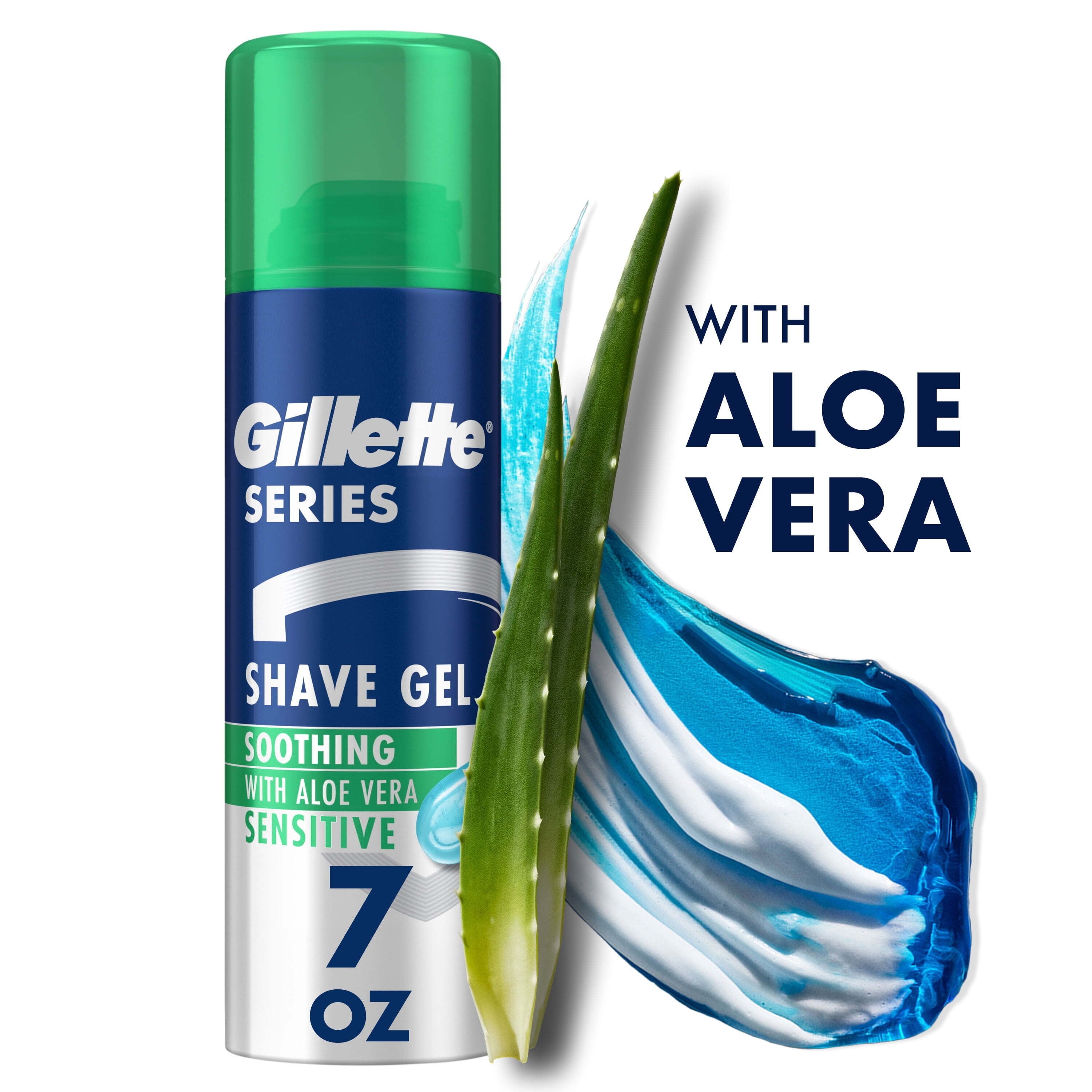 GILLETTE SHAVING GEL WITH ALOE 7 OZ