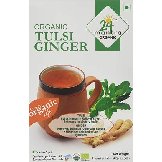 24 Mantra Tulsi Ginger Tea