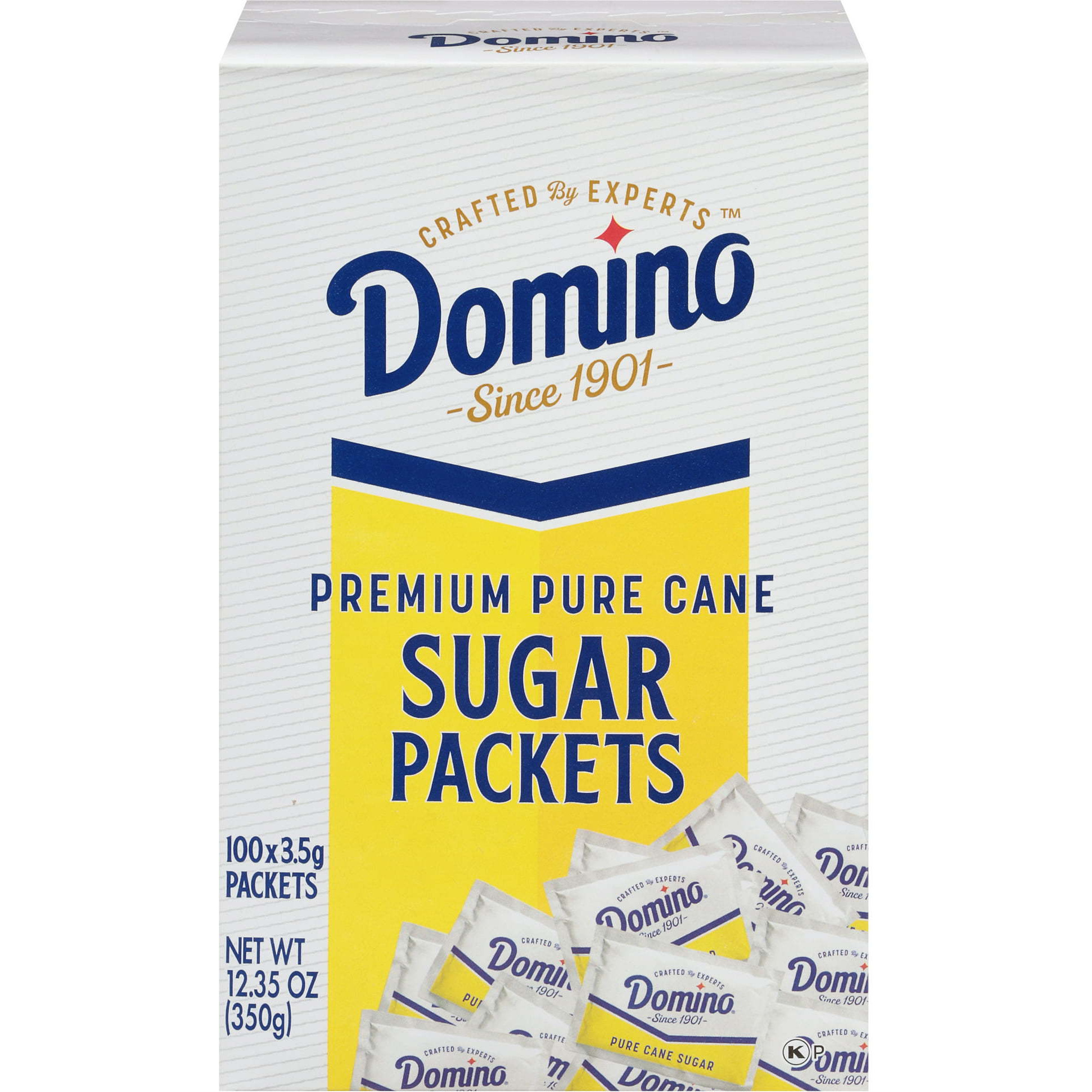 Domino Pure Cane Sugar 100 Packets