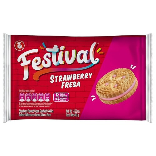 FESTIVAL STRAWBERRY COOKIES 14.21 OZ