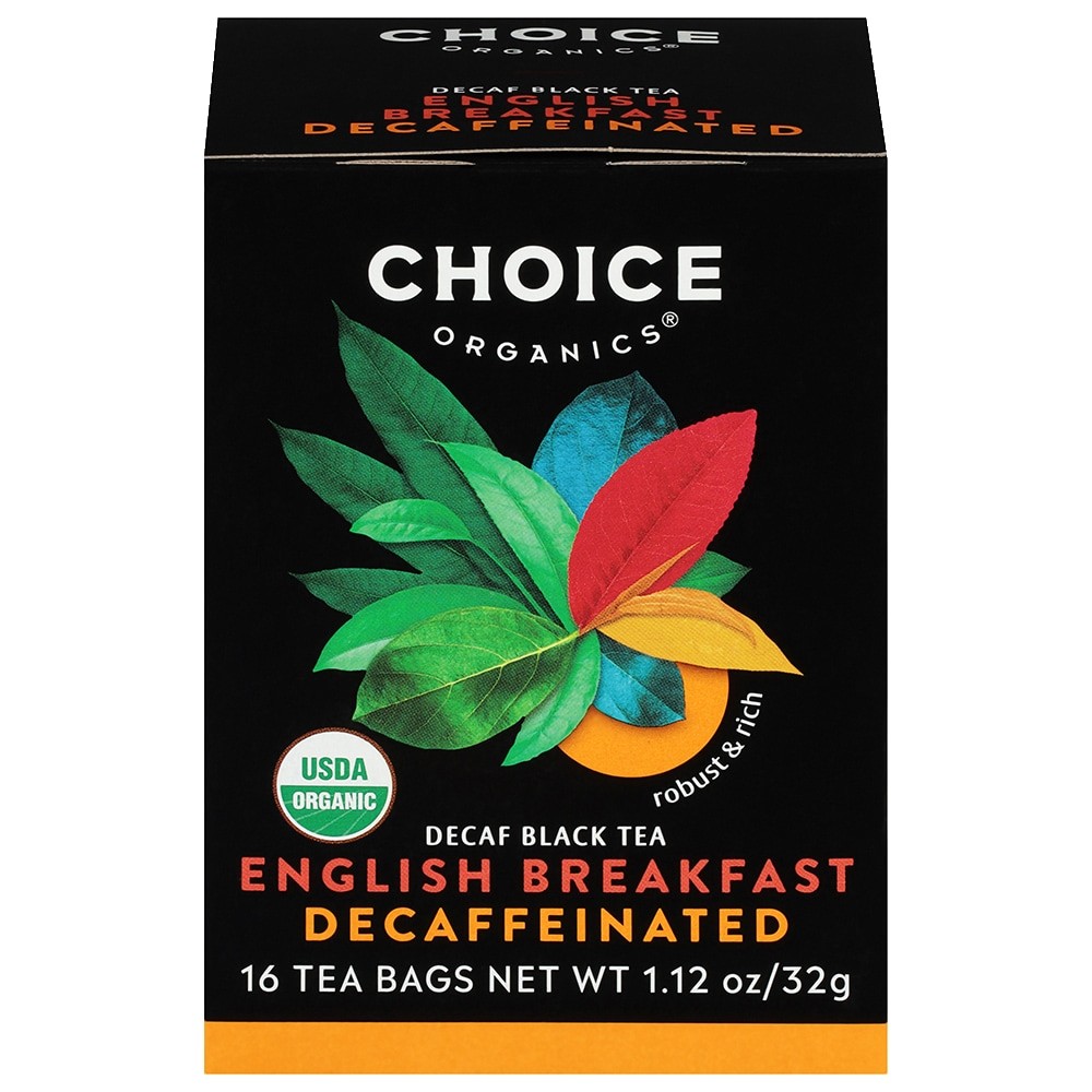 CHOICE ORGANIC DECAFFEINATED ENGLISH BREAKFAST 16 Each