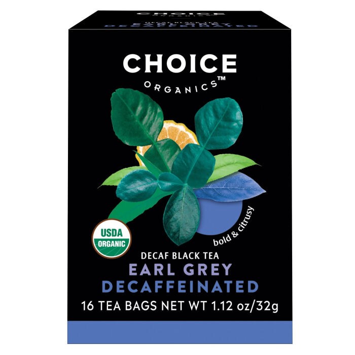 CHOICE ORGANIC DECAFFEINATED EARL GREY 16 Each