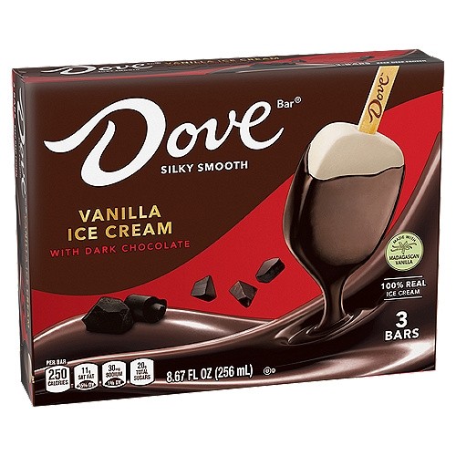 DOVE VAN DARK CHOC 3 8.67 FLOZ