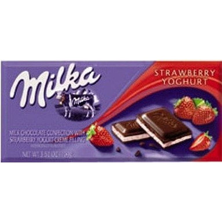MILKA MILK CHOCOLATE W/STRAWBE 3.52 OZ