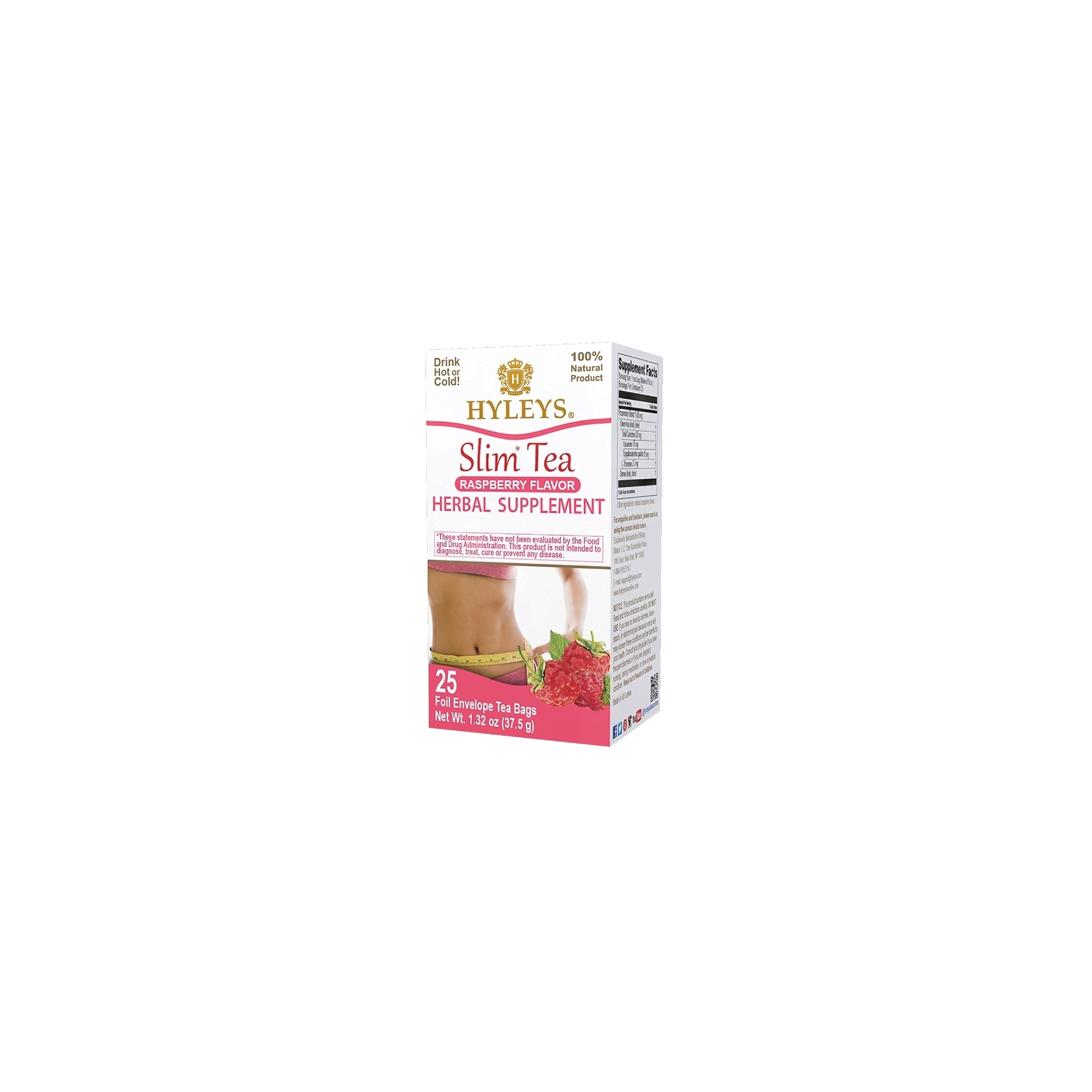 HYLEYS RASPBERRY SLIM TEA 25 BAG
